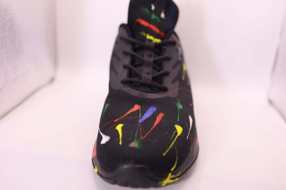 Soulsfeng Olympic Spray Paint Splatter Men's Running Shoes Size 13 - Picture 11 of 16